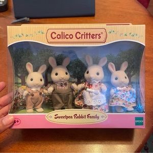 Calico Critters Sweetpea Rabbit Family